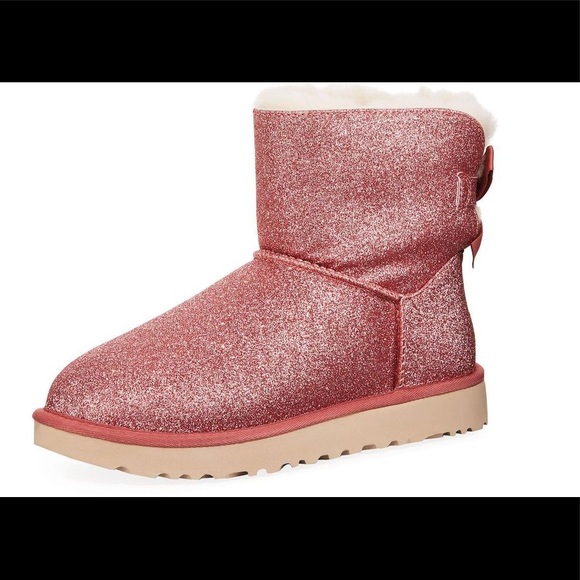 ‼️SOLD ‼️ PINK SHIMMER UGG BOOTS GLITTER - Picture 3 of 3